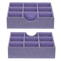 Household Essentials Set Of 2 9-Section Drawer Trays Iris Heather -Storage Basket Shop GUEST bc8f3b6c 88bc 48f9 8fe0 417510b8a35d