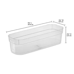 Sterilite 13538608 Narrow Storage Trays With Sturdy Banded Rim And Textured Bottom For Desktop And Drawer Organizing, Clear (24 Pack) -Storage Basket Shop GUEST bd1be34a bad1 4d98 8c94 c85e5756dca6