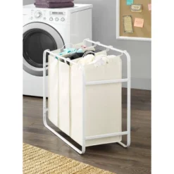 Whitmor Retro Triple Laundry Sorter White 14 Whitmor Retro Triple Laundry Sorter White -Storage Basket Shop GUEST bd2e1957 fe20 4173 bac4 594c74051754