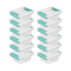 Sterilite Plastic Miniature Clip Storage Box Container With Latching Lid For Home, Office, Workspace, And Utility Space Organization -Storage Basket Shop GUEST bd4febc2 e7d0 4c8a ad8d 92421e6b0ef8