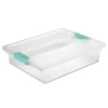 Sterilite Large Clip (12 Pack) & Small Clip (6 Pack) Clear Plastic Storage Organizer Tote Container Bin Box For Home Office Organization And Storage -Storage Basket Shop GUEST bd56c038 1a59 459b 9391 c955a1e87c89