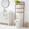 Over The Toilet Storage Black Metal And Wood - Brightroom™ -Storage Basket Shop GUEST be4da89a f844 472c 8acf 01cad4017c61