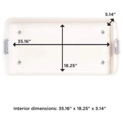Homz Multipurpose 60 Qt Underbed Secure Latching Clear Plastic Storage Container With Snap-On Lid And Wheels For Home & Office Organization, (2 Pack) -Storage Basket Shop GUEST be52bedb bbde 49cc 97f6 07789a65430a