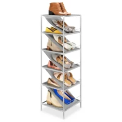 Whitmor Spacemaker Shoe Tower Gray -Storage Basket Shop GUEST bfbdb1dc b30a 4457 a44e d90b3ac640bd