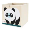 3 Sprouts Large 13 Inch Square Children's Foldable Fabric Storage Cube Organizer Box Soft Toy Bin, Panda Bear And Blue Snake (2 Pack) -Storage Basket Shop GUEST bfeaa663 ea47 417a 97ae 599464398c21