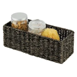 MDesign Natural Woven Bathroom Storage Organizer Basket -Storage Basket Shop GUEST c00e232b 9384 4855 ae9e 5747dc541970