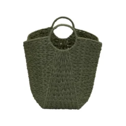 Household Essentials Tall Scoop Basket Paper Rope Olive 9 Household Essentials Tall Scoop Basket Paper Rope Olive -Storage Basket Shop GUEST c01ff196 f5e3 4e96 8bf4 315639726407