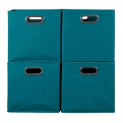 Niche Cubo 4pk Foldable Fabric Storage Bin With Label Holder Teal 11 Niche Cubo 4pk Foldable Fabric Storage Bin With Label Holder Teal -Storage Basket Shop GUEST c0371cc1 a3d4 44c8 8850 c84a19f8d5c9