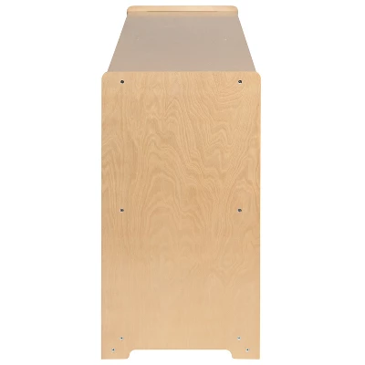 Flash Furniture Wooden School Classroom Storage Cabinet For Commercial Or Home Use - Safe, Kid Friendly Design (Natural) 8 Flash Furniture Wooden School Classroom Storage Cabinet For Commercial Or Home Use - Safe, Kid Friendly Design (Natural) - Image 6