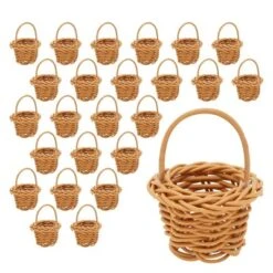 Juvale 24 Pack Rattan Tiny Baskets With Handles For Birthday Easter Decor Party Favors Or Baby Shower, 2.7 In 13 Juvale 24 Pack Rattan Tiny Baskets With Handles For Birthday Easter Decor Party Favors Or Baby Shower, 2.7 In -Storage Basket Shop GUEST c3363810 8964 4f03 9a4c 9e98758fec16