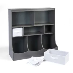 Badger Basket Combo Bin Storage Unit With 3 Baskets Charcoal -Storage Basket Shop GUEST c3ea5a30 3303 4c6e 8af6 bfe7ab1680f3