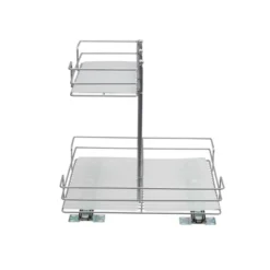 Household Essentials Double-Sided Pantry Organizer Nickel -Storage Basket Shop GUEST c4491db8 bc39 4150 ac13 d8f817e4d237