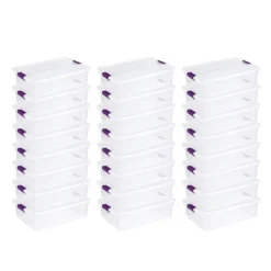 Sterilite 32 Quart Clear View Stacking Storage Tote Container With Latching Lid For Home & Office Organization And Storage Solution 14 Sterilite 32 Quart Clear View Stacking Storage Tote Container With Latching Lid For Home & Office Organization And Storage Solution -Storage Basket Shop GUEST c4b171c8 fc9d 45c7 97d5 8daff4543f56