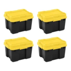 Sterilite 18319Y04 20 Gallon Heavy Duty Plastic Storage Container Box With Lid And Latches -Storage Basket Shop GUEST c52646c2 b289 4cfb bb22 3adb62f0358e