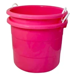 Homz 18 Gallon Durable Plastic Utility Storage Bucket Tub Organizers With Strong Rope Handles For Indoor And Outdoor Use -Storage Basket Shop GUEST c5a9467b 5f3b 4622 8532 517ab72e3a86