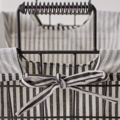 Design Imports Set Of 2 Farmhouse Black Wire Ticking Stripe Liner Baskets Black/White -Storage Basket Shop GUEST c690475b af49 4b99 b65a 503ebeba802f