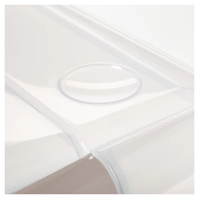 IRIS 40qt Underbed Plastic Storage Container With Lid And Durable Buckles Clear 9 IRIS 40qt Underbed Plastic Storage Container With Lid And Durable Buckles Clear - Image 7