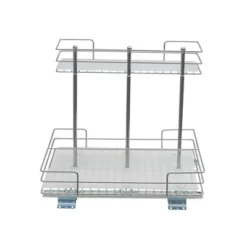 Household Essentials Double-Sided Pantry Organizer Nickel -Storage Basket Shop GUEST c86abe12 9952 4f9d a892 2ddcbaacac42