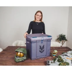 Ukonic HALO Ammo Crate Storage Bin Cube Organizer With Lid | 15 Inches -Storage Basket Shop GUEST ca2bc27d 4bf8 4d89 8915 bcd7e384dc62