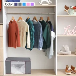 Unique Bargains Foldable Reinforced Handle Sturdy Zippers Closet Organizer Clothes Storage Bags -Storage Basket Shop GUEST ca903e57 85d2 4fdc aee1 56ab58ca82b8