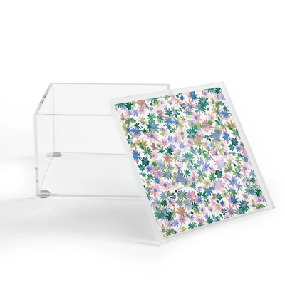 Ninola Design Daisies Spring Bloom 4" X 4" Acrylic Box - Deny Designs 3 Ninola Design Daisies Spring Bloom 4" X 4" Acrylic Box - Deny Designs