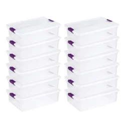 Sterilite 32 Quart Clear View Stacking Storage Tote Container With Latching Lid For Home & Office Organization And Storage Solution 16 Sterilite 32 Quart Clear View Stacking Storage Tote Container With Latching Lid For Home & Office Organization And Storage Solution -Storage Basket Shop GUEST cdc2ae0e b524 4736 a783 22dcf256c023