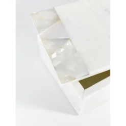 Mother Of Pearl White Marble Decor Box - Anaya -Storage Basket Shop GUEST ce7ae88d a511 4fcb 8922 189c0f939b55