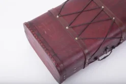 Vintiquewise Pirate Style Cherry Vintage Wooden Luggage With X Design -Storage Basket Shop GUEST cfaca829 4475 46c5 8369 f9710c0c4c55