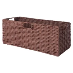 3pc Tessa Woven Rope 2 Small And 1 Large Basket Set Walnut - Winsome -Storage Basket Shop GUEST d0087b55 c35e 422a b0bb e22af69aed2f
