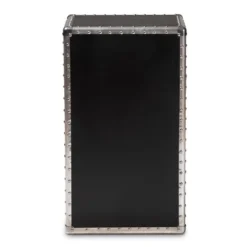 Cosette Metal Floral Accent Cabinet Silver - Baxton Studio -Storage Basket Shop GUEST d2334449 4858 4f63 833c 52e6d02faefe