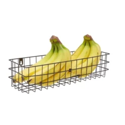 Farmlyn Creek 3 Pieces Black Wall Mounted Wire Baskets, Hanging Organizers For Kitchen Storage, Assorted Sizes -Storage Basket Shop GUEST d322087b fdeb 4633 a21d 23576aba726a