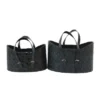 Set Of 2 Storage Baskets Black - Olivia & May -Storage Basket Shop GUEST d3a6f930 a295 47ce a67e 134f4b4b20a8