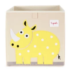 3 Sprouts Large 13 Inch Square Children's Foldable Fabric Storage Cube Organizer Box Soft Toy Bin 2 Piece Bundle With Blue Cat And Yellow Rhino Design 9 3 Sprouts Large 13 Inch Square Children's Foldable Fabric Storage Cube Organizer Box Soft Toy Bin 2 Piece Bundle With Blue Cat And Yellow Rhino Design -Storage Basket Shop GUEST d41b443e e6e0 4d16 8787 6aebaaacffc5