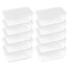 Homz 6 Quart Plastic Multipurpose Stackable Storage Container Bins With Secure Latching Lid For Home And Office Organization, Clear (10 Pack) -Storage Basket Shop GUEST d611b5b0 f025 4806 a263 3806f5f14399