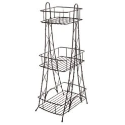 Three Tier Ville Des Lumieres Collection Eiffel Tower Spa Tower Bronze - ELLE DECOR -Storage Basket Shop GUEST d647b64f d006 427a 9504 2f51fe90ea9b