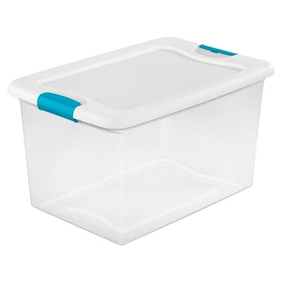 Sterilite 64 Quart Clear Plastic Stackable Storage Container Bin Box Tote With White Latching Lid Organizing Solution For Home & Classroom 10 Sterilite 64 Quart Clear Plastic Stackable Storage Container Bin Box Tote With White Latching Lid Organizing Solution For Home & Classroom - Image 8