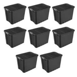 Sterilite Storage System Solution With 27 Gallon Heavy Duty Stackable Storage Box Container Totes With Grey Latching Lid For Home Organization -Storage Basket Shop GUEST d7457871 566f 4d5d 94c5 372906ae9b15