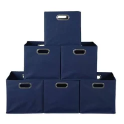 Niche Cubo 6pk Foldable Fabric Storage Bin With Label Holder Blue -Storage Basket Shop GUEST d756c951 5996 467e b9c9 4e1deaca5969