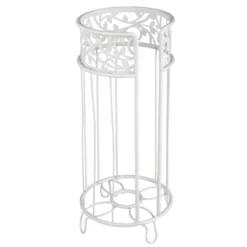 MDesign Metal Toilet Paper Holder Stand - Storage For 3 Rolls -Storage Basket Shop GUEST d8ae5959 bef7 49de 9ce9 8d767ed3b994