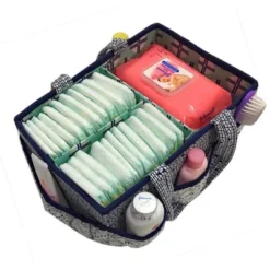 Bacati - Noah Mint/Navy Storage Caddy -Storage Basket Shop GUEST d98a8194 8669 4e48 8957 c3e30726c0a4