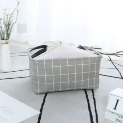 Unique Bargains Foldable Baskets Canvas Fabric Cube Container With Rope Handles Storage Bins -Storage Basket Shop GUEST d9e87956 3c7b 41f0 9b13 7571101c7286