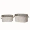 Transpac Metal Red Harvest Herringbone Baskets Set Of 2 -Storage Basket Shop GUEST da41b885 4b52 463b b8c6 37fb6568d6d4