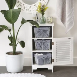 Design Imports Set Of 3 S Antique White Chicken Wire French Gingham Check Liner Baskets Blue/White -Storage Basket Shop GUEST daf0b654 e5ca 444f a2af c5a7bb9f66a5