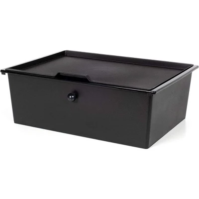 J&V TEXTILES Metal Frame Underbed Storage With Lids, Requires At Least 8”H Clearance From Floor To Bed Frame, Black, 2-Drawer 3 J&V TEXTILES Metal Frame Underbed Storage With Lids, Requires At Least 8”H Clearance From Floor To Bed Frame, Black, 2-Drawer