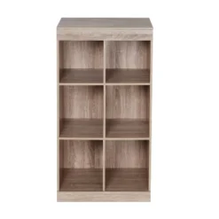 Honey-Can-Do 6 Compartment Divided Cube Cabinet Oak -Storage Basket Shop GUEST deba372b bbb8 4dd6 9d6e 5281de70f087