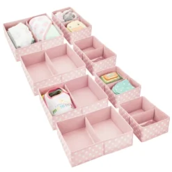MDesign Fabric Dresser Drawer Storage Organizers, Set Of 8 -Storage Basket Shop GUEST decbc231 2471 4f5b a99c 646a304c3186