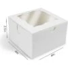 O'Creme Small Bakery Cake Boxes With Window, White Paper Kraft Cardboard Mini Packaging Containers - 25 Pack 2 O'Creme Small Bakery Cake Boxes With Window, White Paper Kraft Cardboard Mini Packaging Containers - 25 Pack -Storage Basket Shop GUEST df7979c5 8e24 459e ab5c 25d1f20b5f34