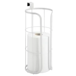 MDesign Metal Over The Tank Toilet Tissue Paper Roll Holder 20 MDesign Metal Over The Tank Toilet Tissue Paper Roll Holder -Storage Basket Shop GUEST e1049ac6 1359 4d5f 87ab 40bc5588e34f