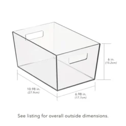 Nate Home By Nate Berkus Plastic Storage Bin For Pantry -Storage Basket Shop GUEST e123511e 1ba1 455a 85f8 0350fbc88fe2