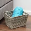 Home Basics Medium Faux Rattan Basket With Cut-out Handles 2 Home Basics Medium Faux Rattan Basket With Cut-out Handles -Storage Basket Shop GUEST e2278f42 86a2 4b4c 9558 aba39fec0736